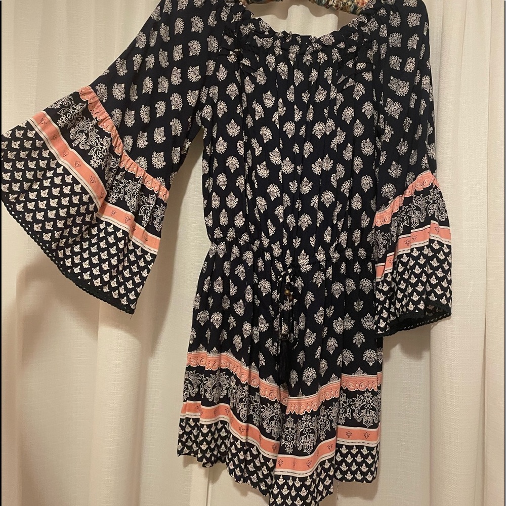 Francesca’s long sleeve, off the shoulder, romper